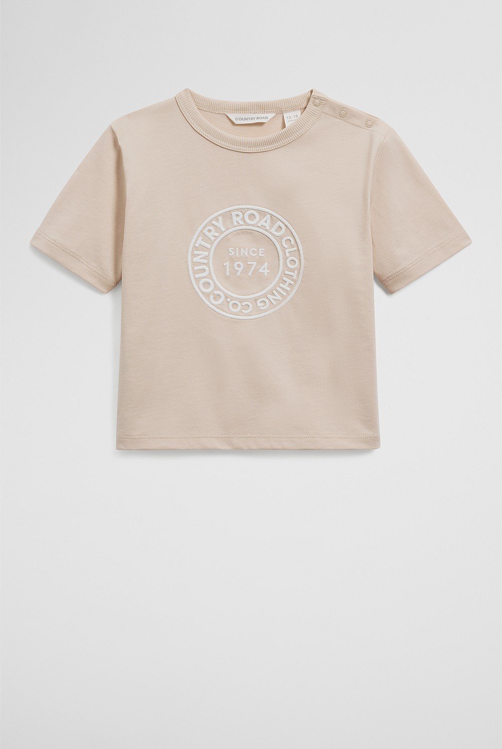 Australian Cotton Oversize Circle Logo T-Shirt