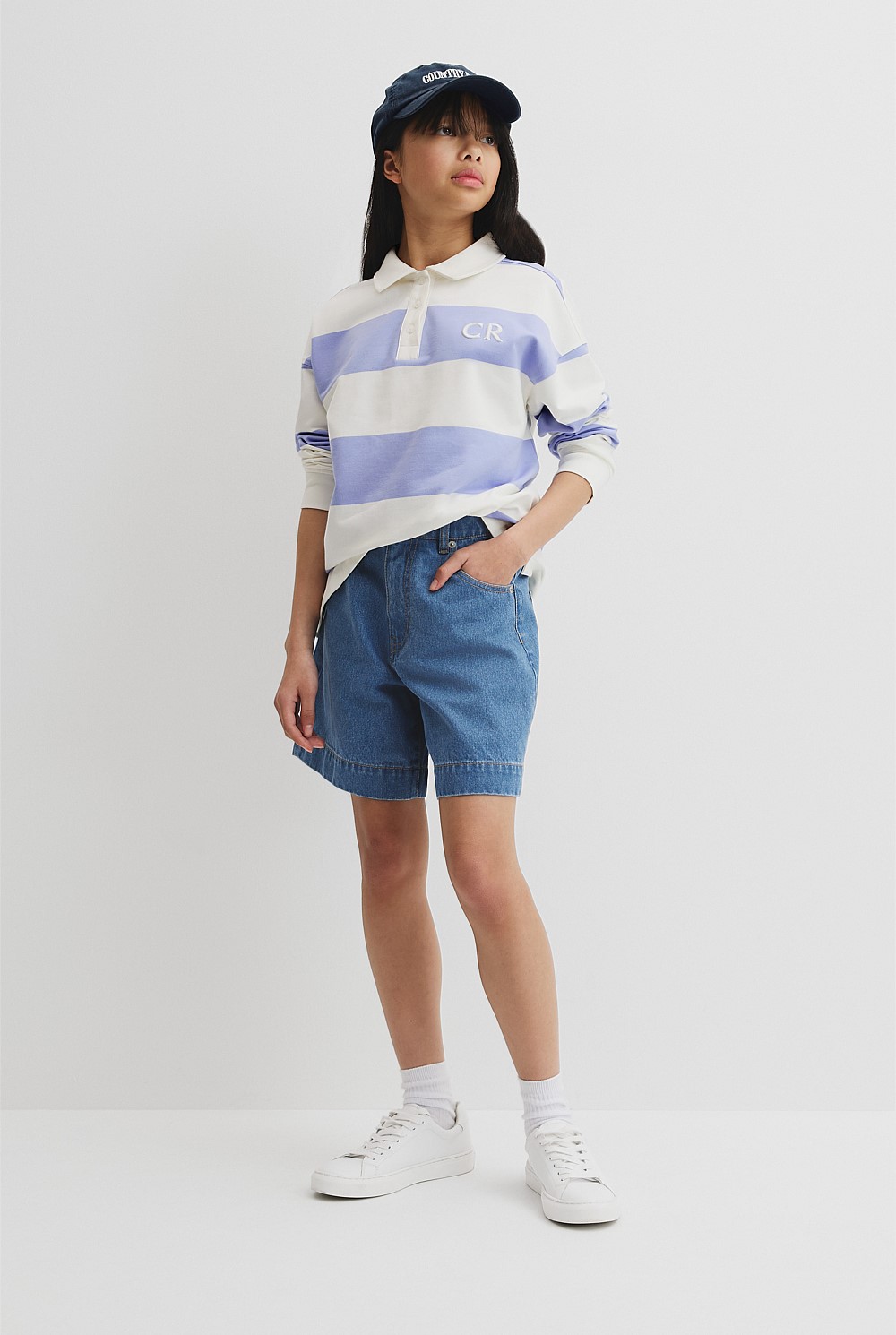Teen Stripe Rugby Top