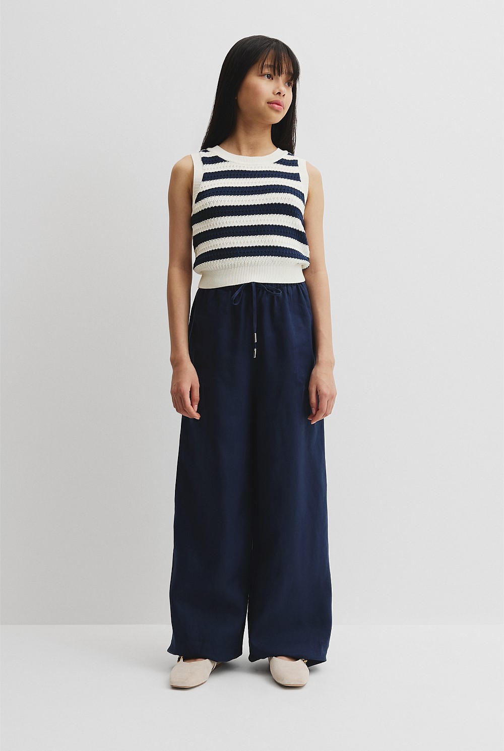 Teen Organically Grown Linen Pant