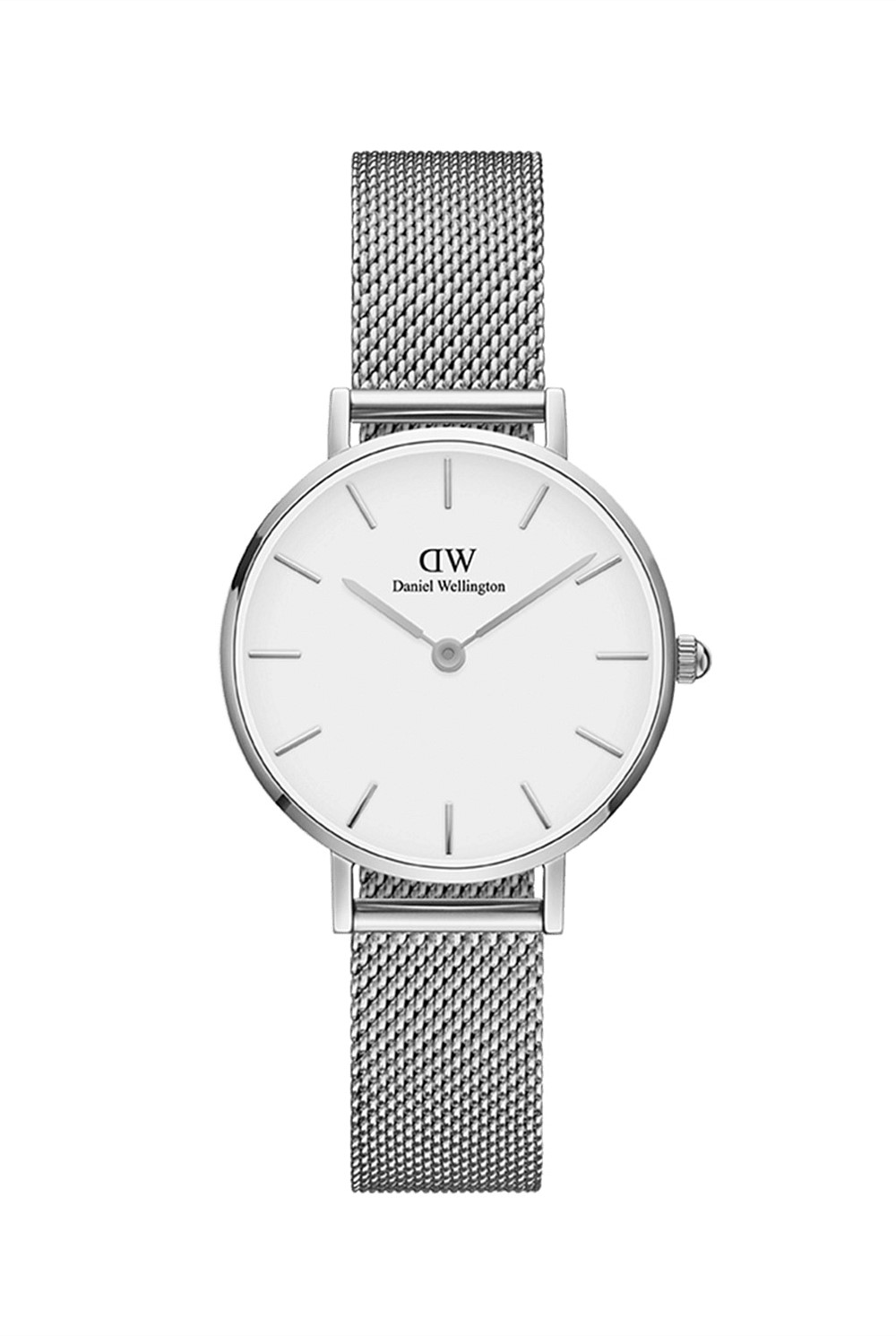 Petite 28 Sterling Silver & White Watch