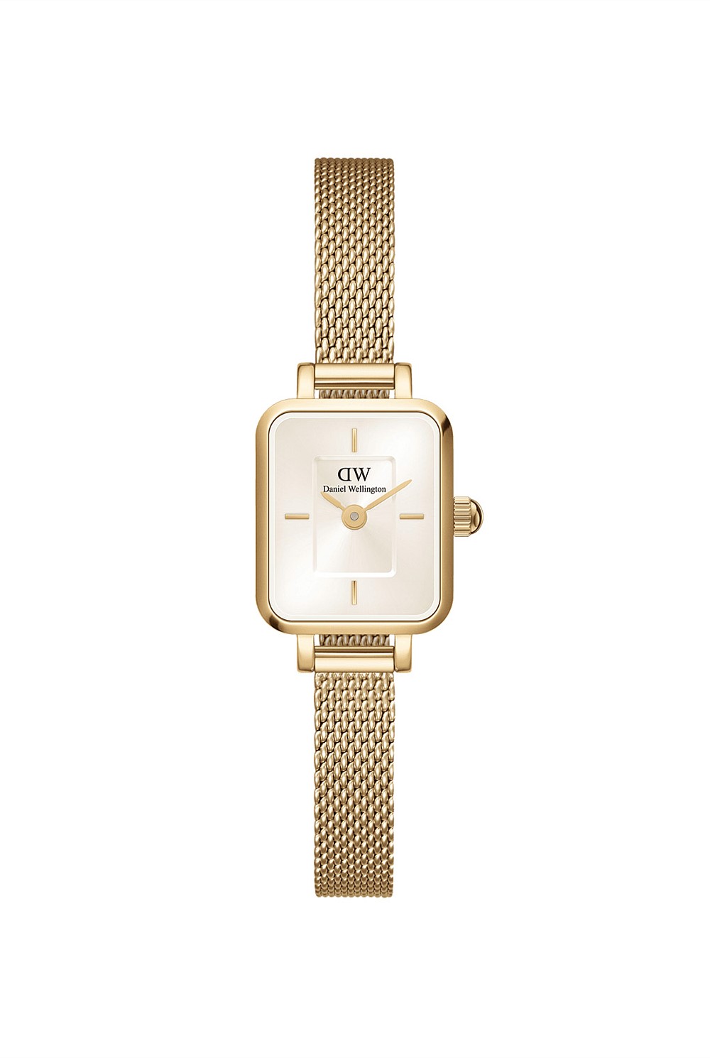Quadro Mini Evergold Champagne Watch