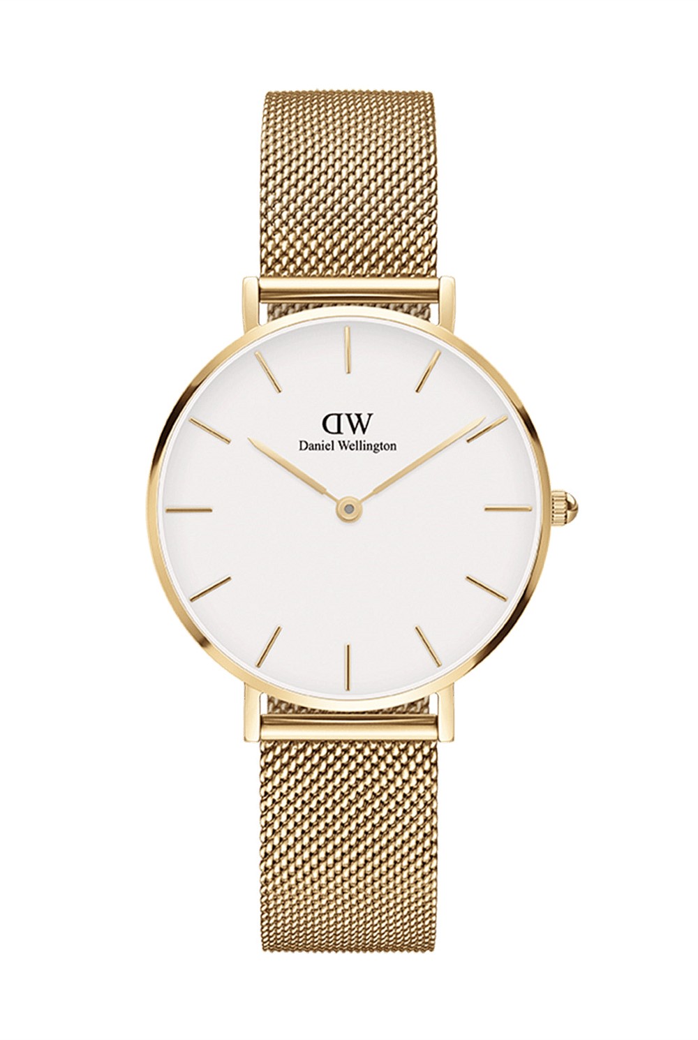 Petite 32 Evergold Gold White Watch