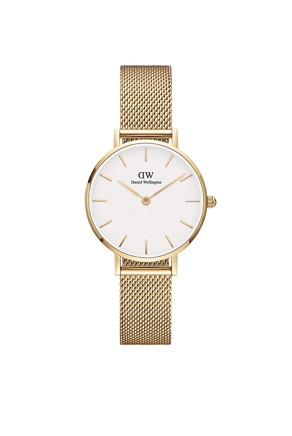 Petite 28 Evergold Gold White Watch