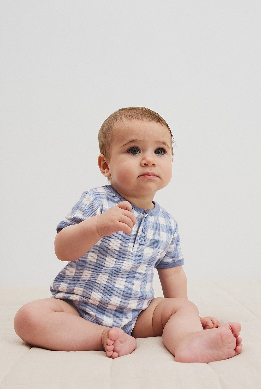 Gingham Short Sleeve Bodysuit
