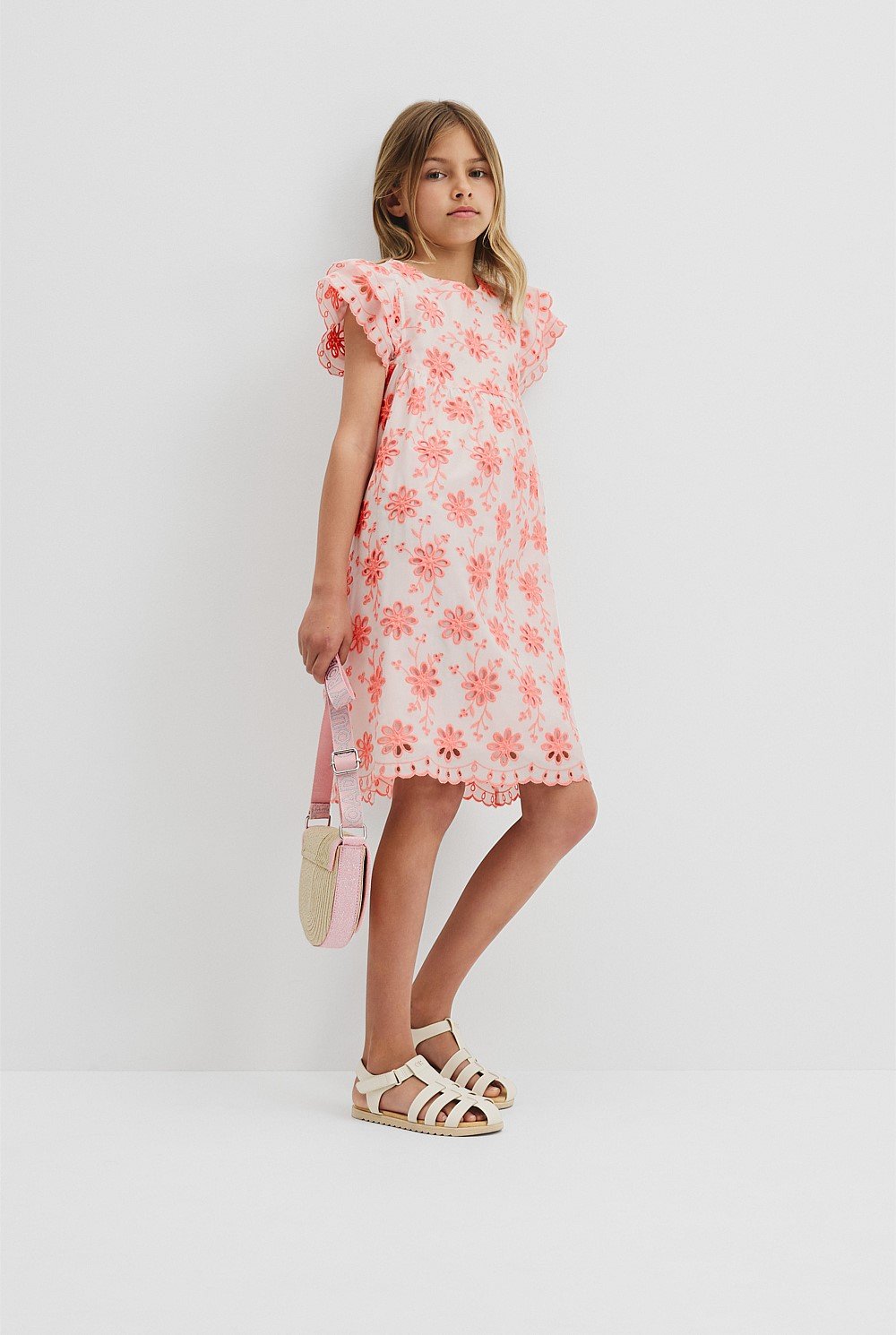 Broderie Frill Dress