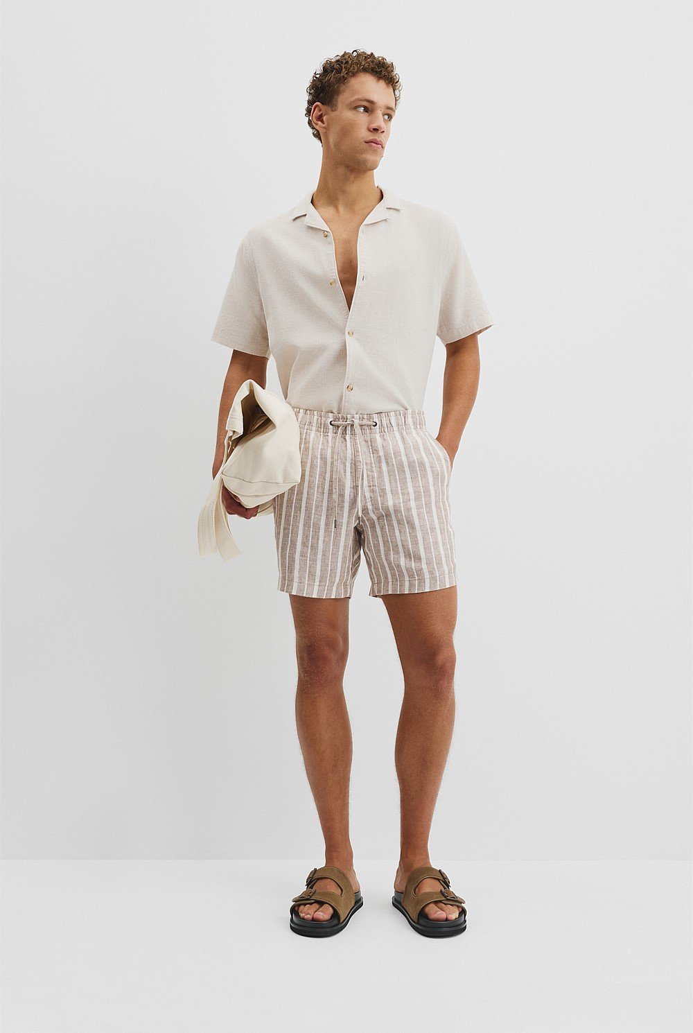 Organic Linen 6 Inch Strap Drawcord