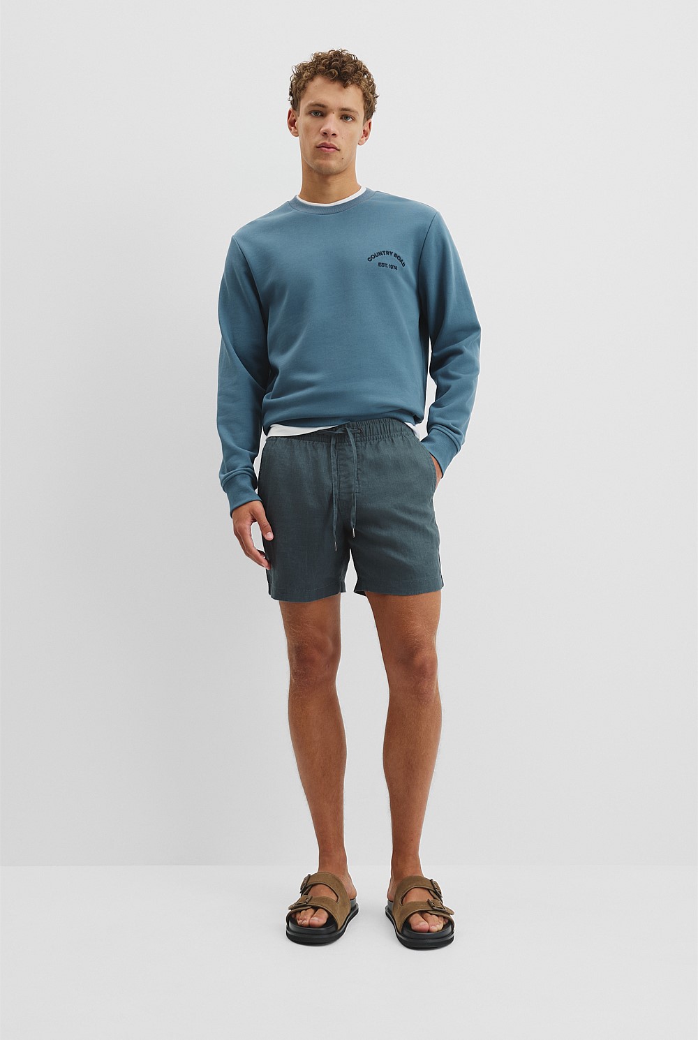 Organically Grown Linen Drawcord Short