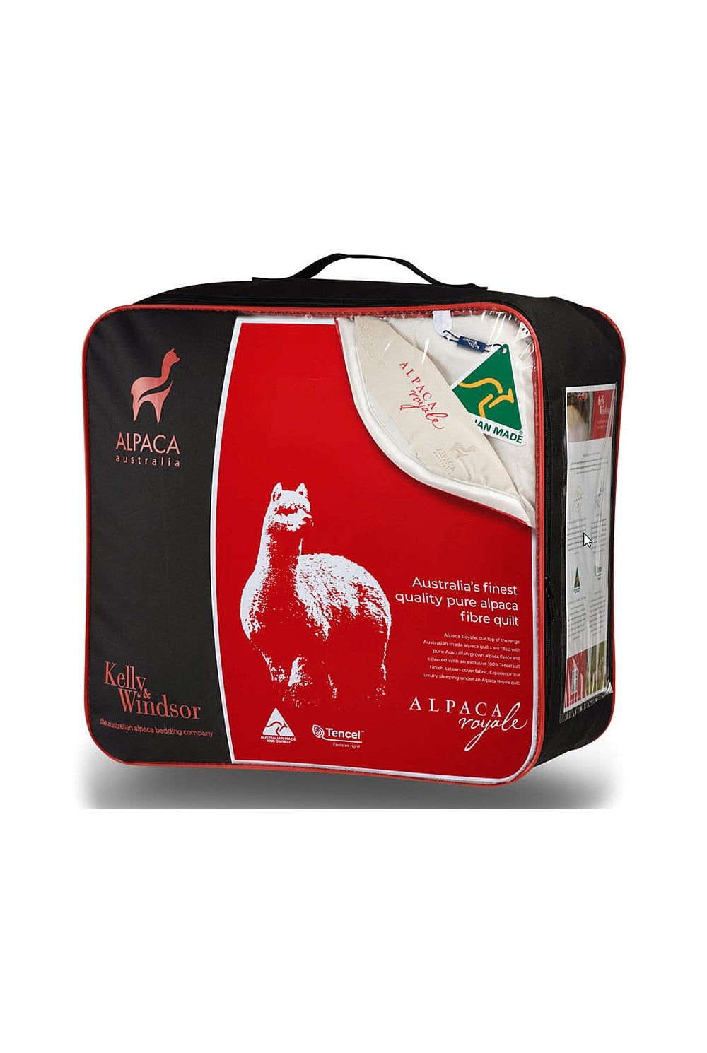Kelly & Windsor Alpaca Royale 500gsm Quilt - 100% Tencel Sateen, 300 Thread Count, Australian-made. 