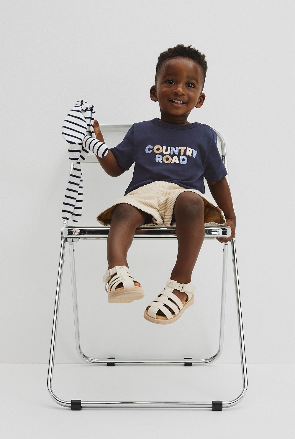 Organically Grown Cotton Boucle Logo T-Shirt