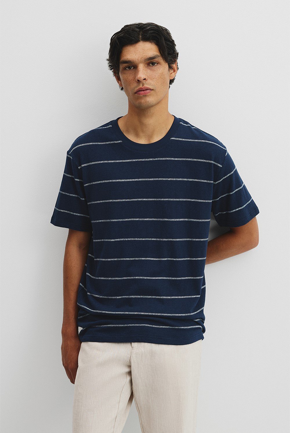 Hemp Slub StripeT-Shirt