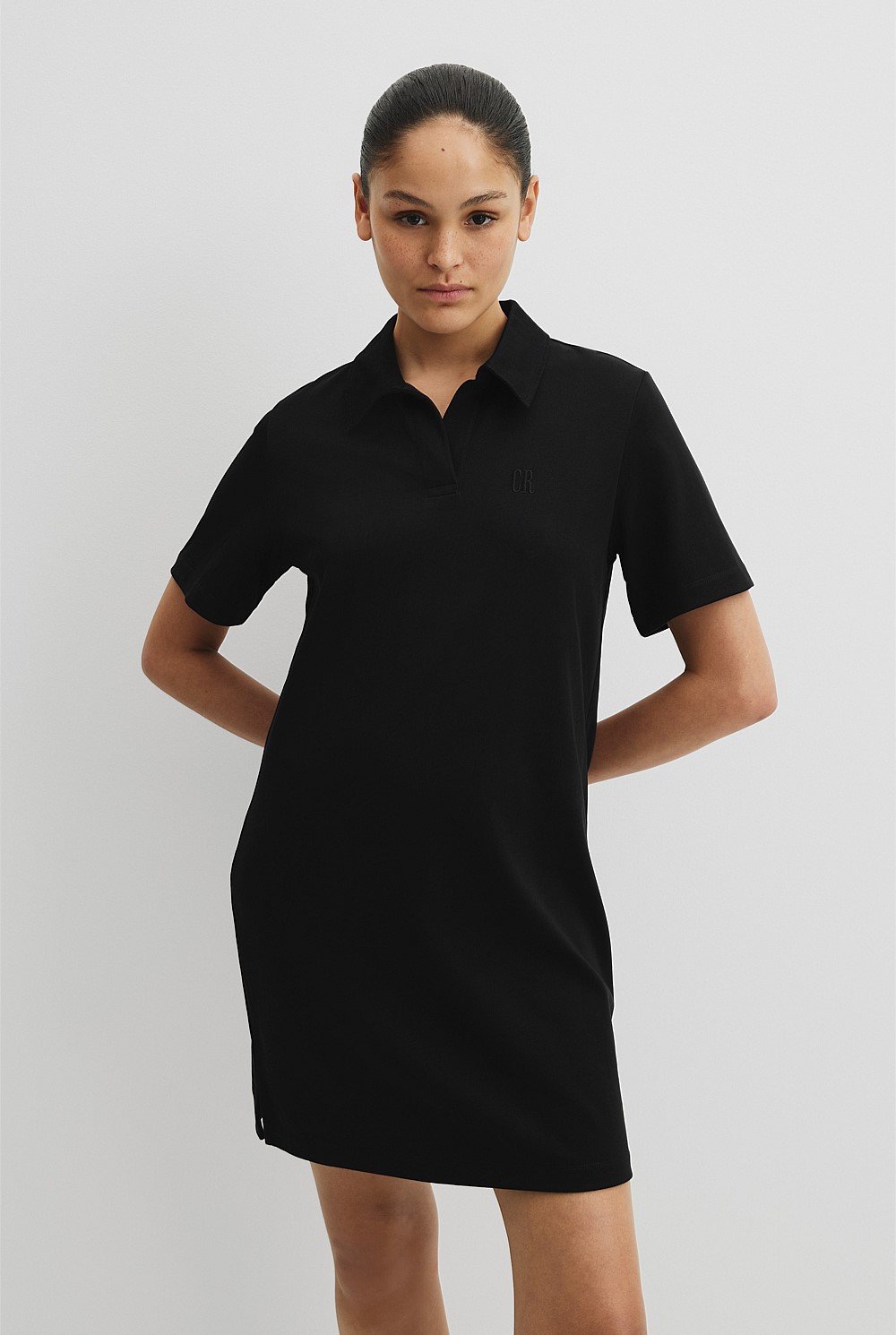 Australian Cotton Jersey Polo Dress