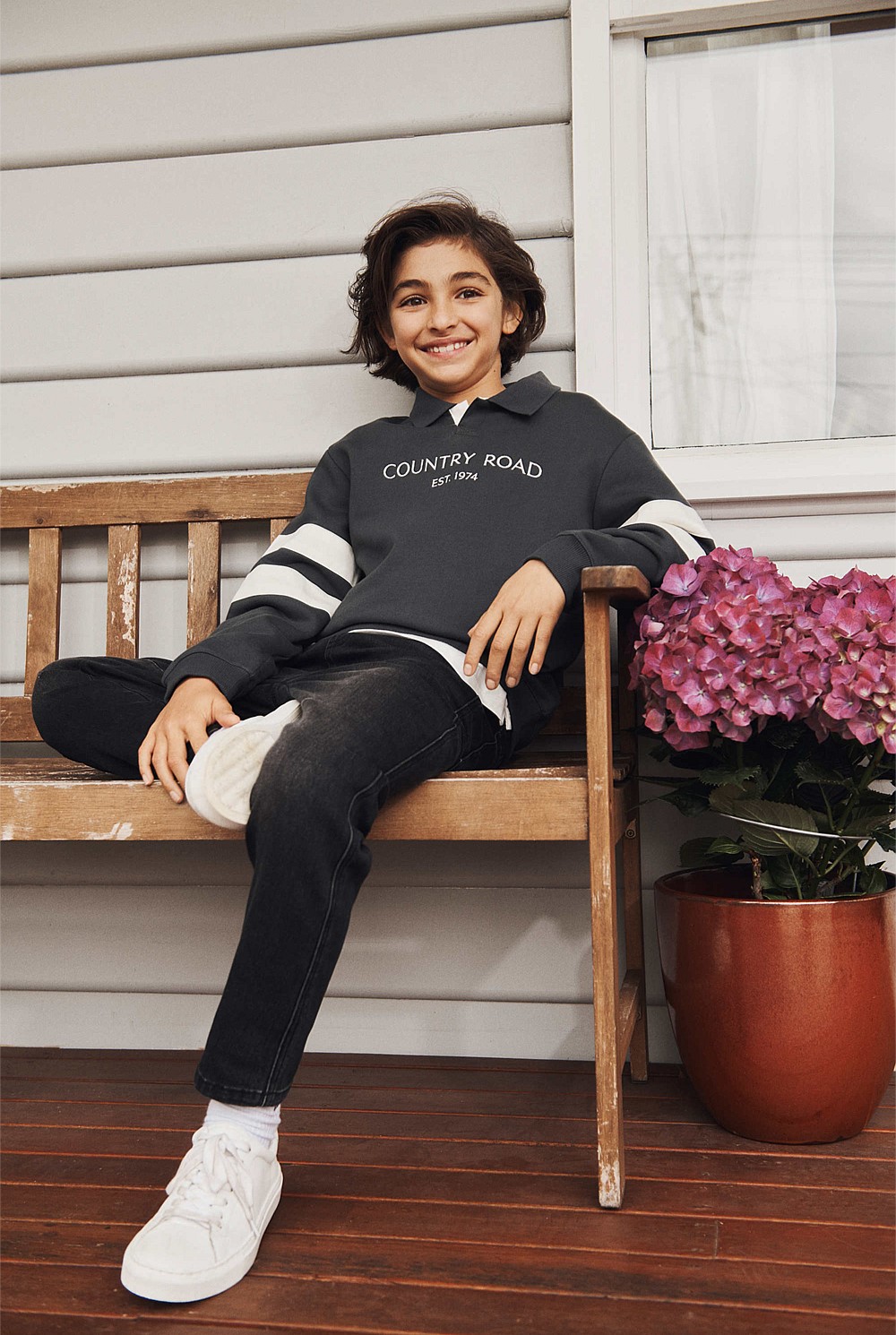 Organically Grown Cotton Collared Sweat