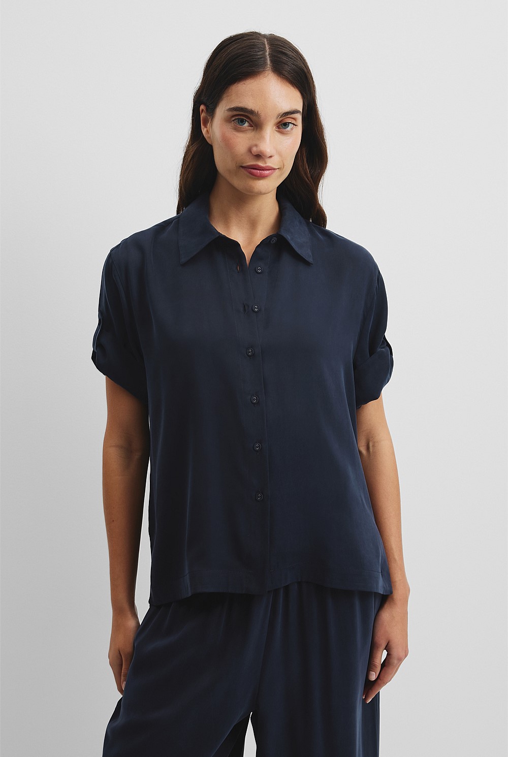 Short Sleeve Cupro Shirt