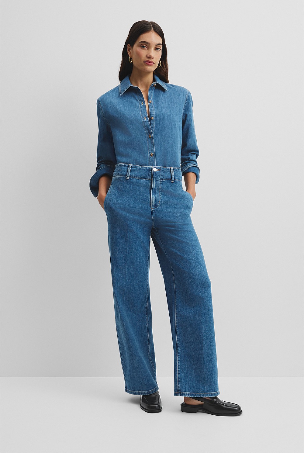 Recycled Cotton Straight Tailored Jean