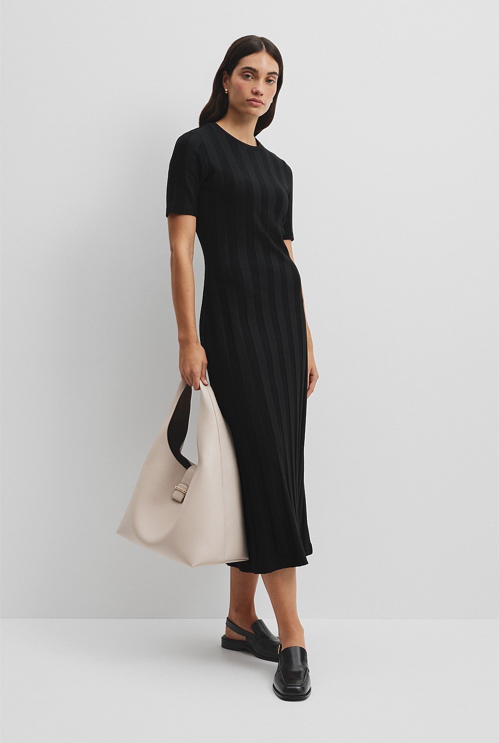 Rib Midi Dress