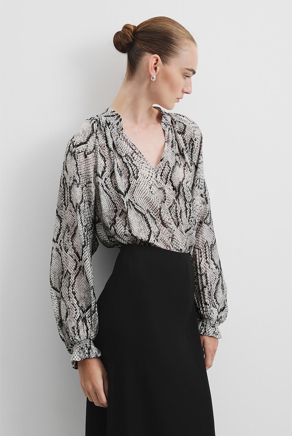 Snake Print Blouse
