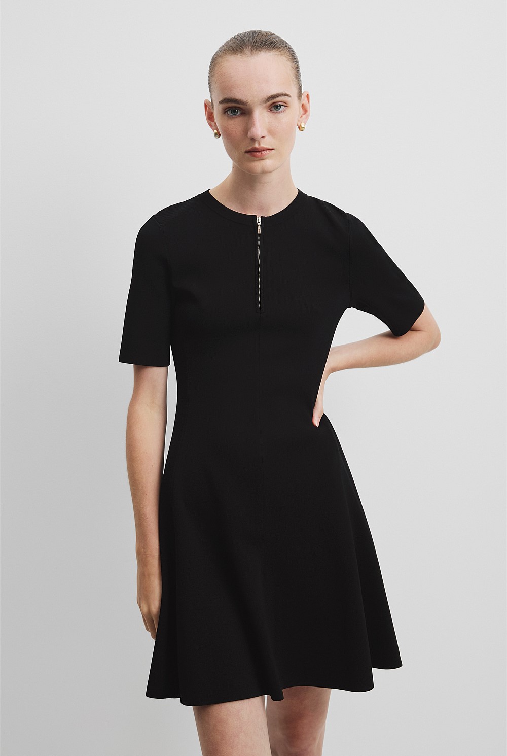 Compact Knit Mini Dress