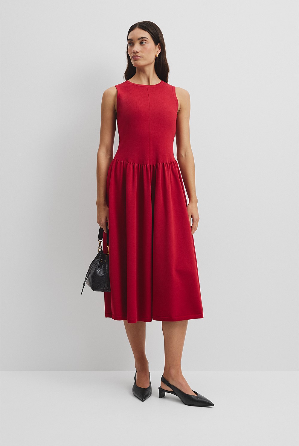 Mix Stitch Knit Dress