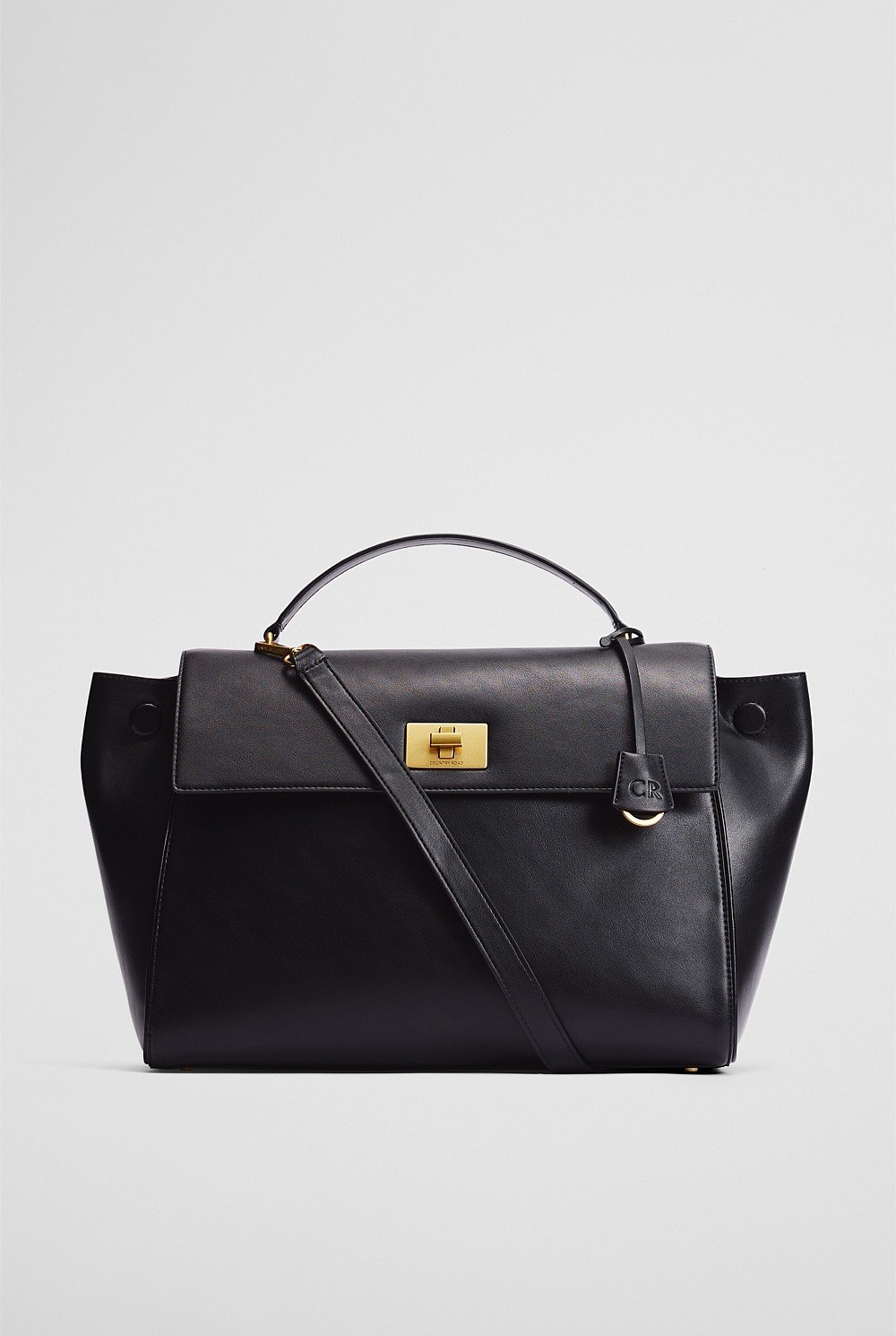 Turn Lock Shoulder Bag