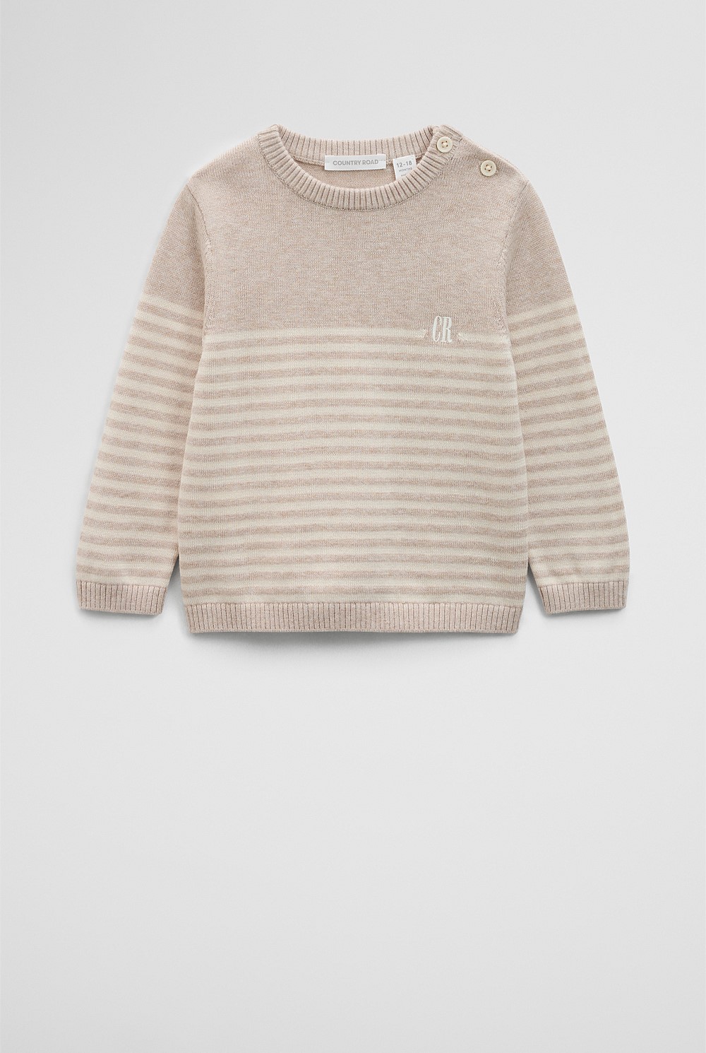 Stripe Country Road Logo Knit