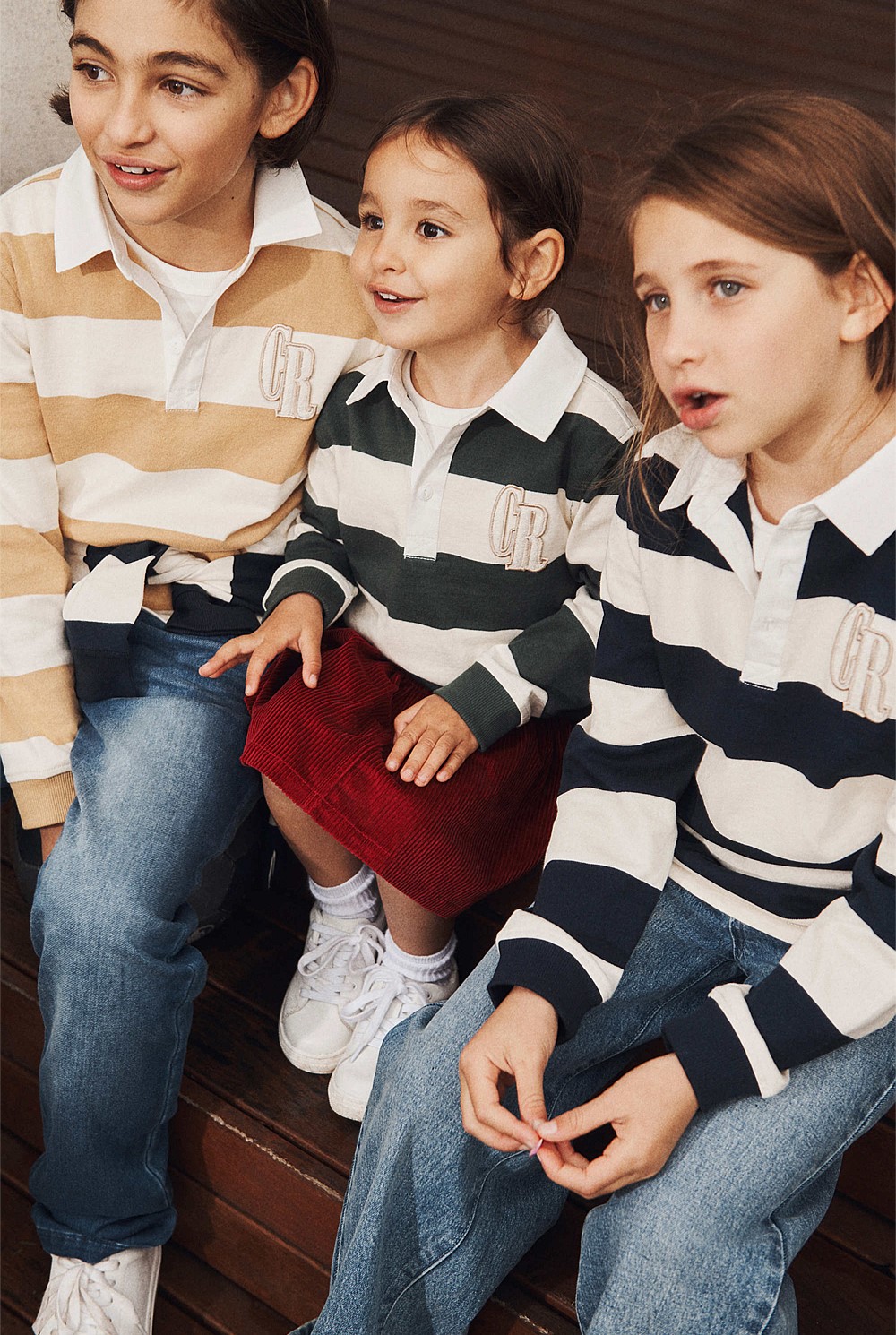 Organically Grown Cotton Block Stripe Rugby