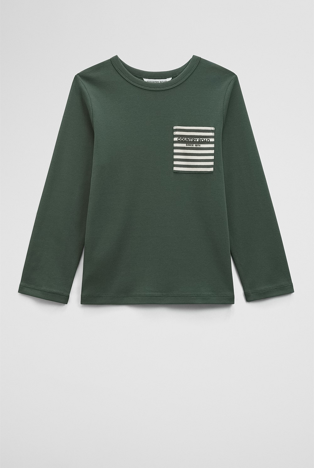 Cotton Long Sleeve Pocket T-Shirt