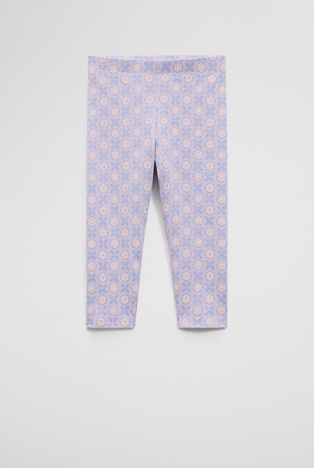 Organically Grown Cotton Blend Geometric Legging