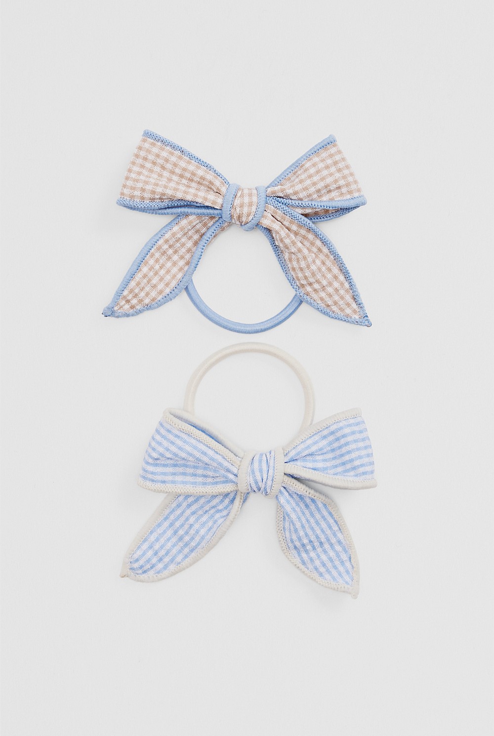 Gingham Hairtie Pack of 2