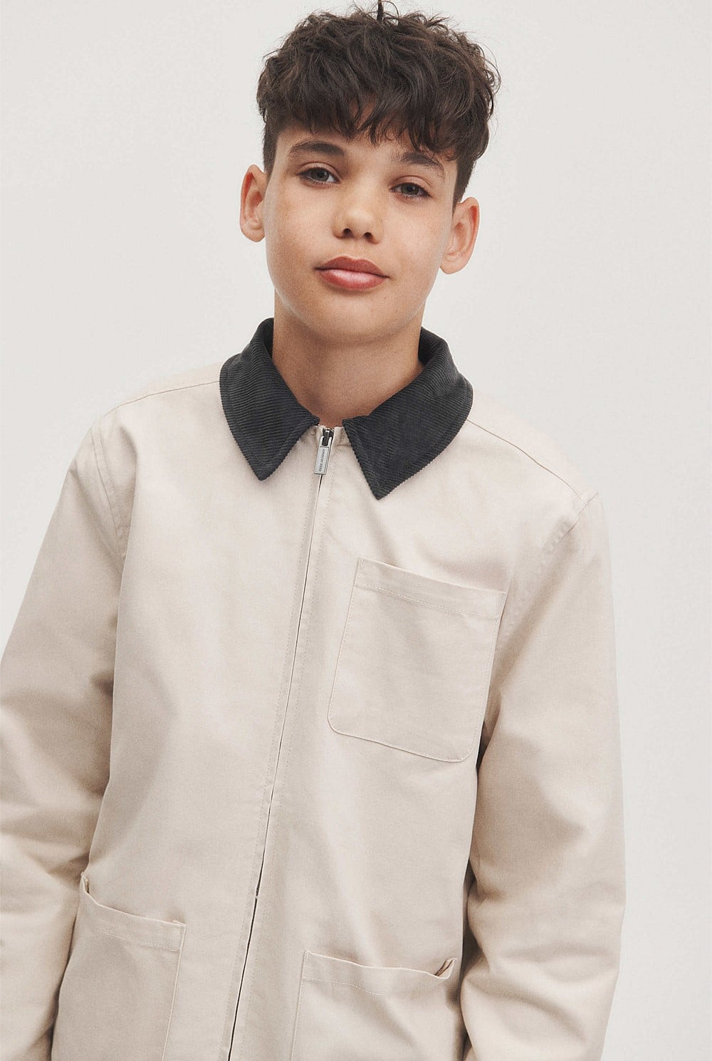 Teen Zip Through Barn Jacket