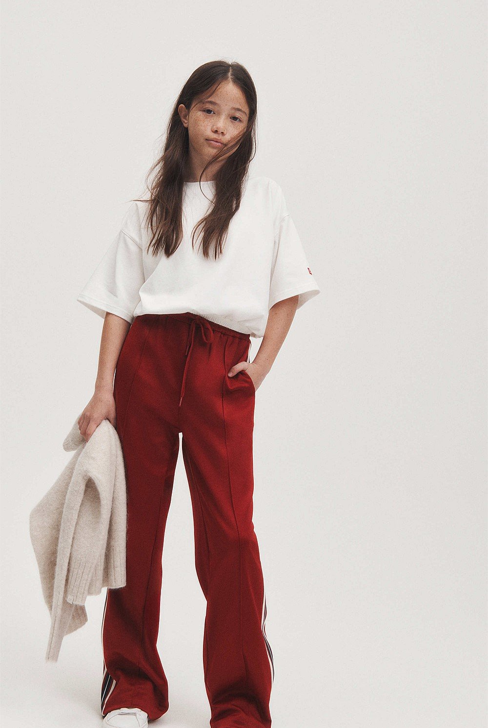 Teen Wide Leg Track Pant