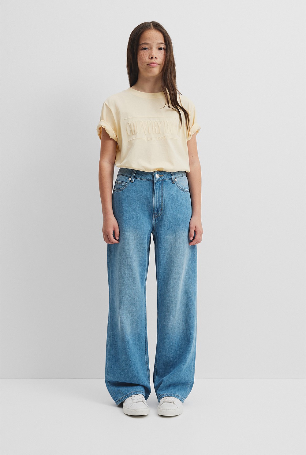 Teen Mid Rise Straight Jean