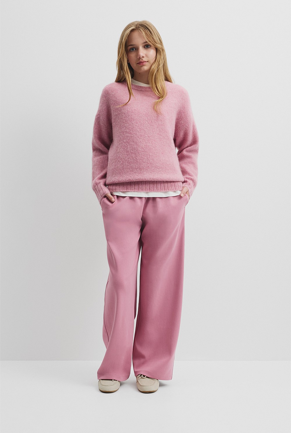 Teen Fluffy Knit Pullover