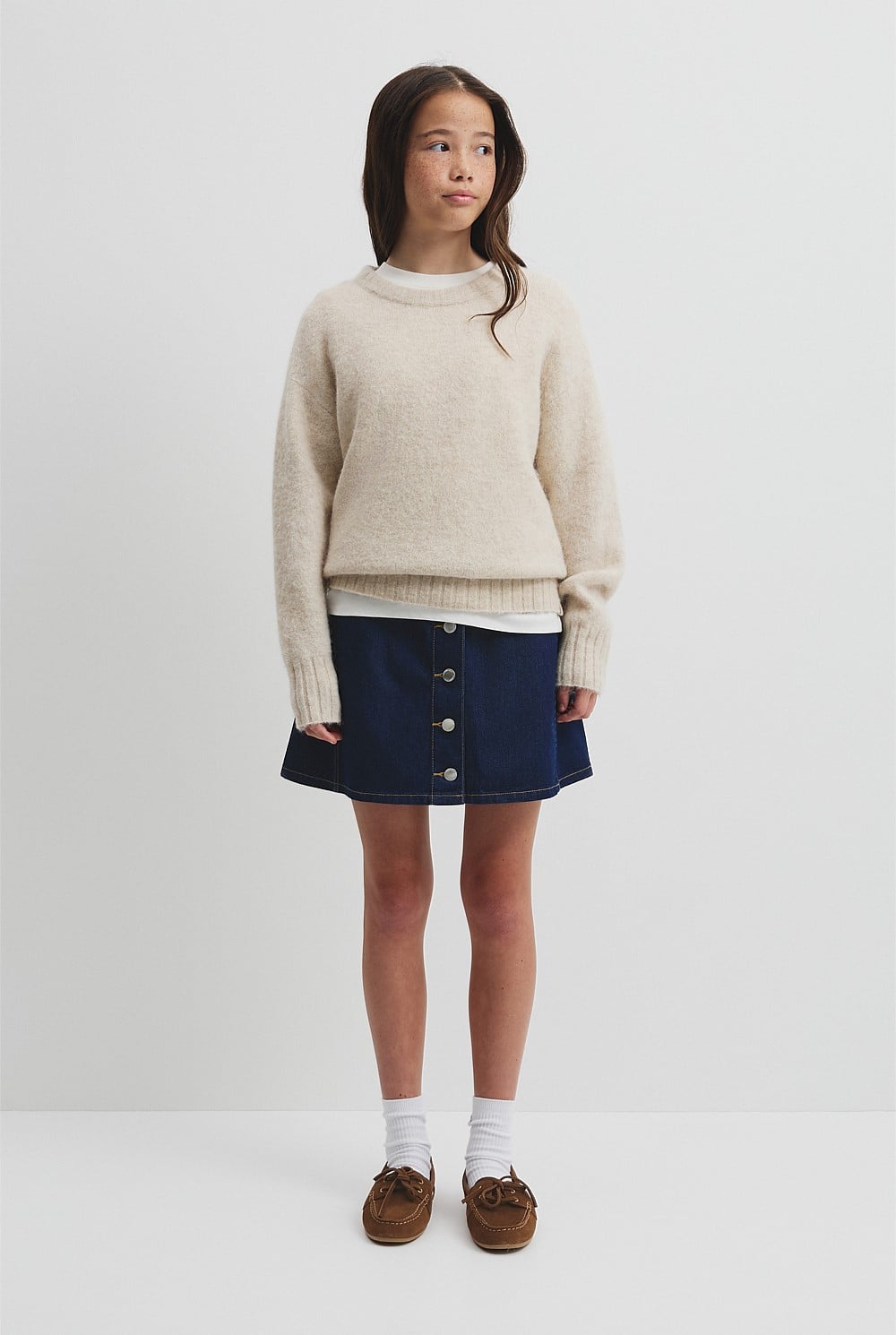 Teen Fluffy Knit Pullover