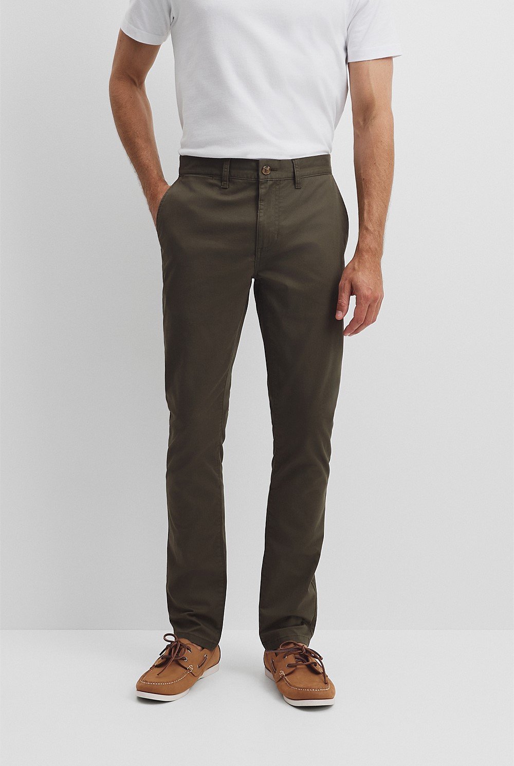 Australian Cotton Slim Fit Stretch Chino