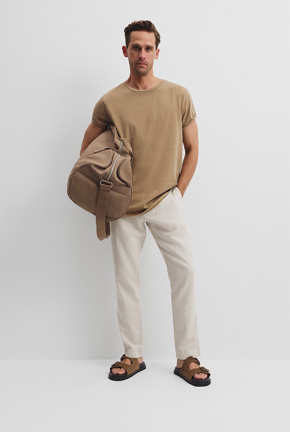 Australian Cotton Longline Garment Dye T-Shirt