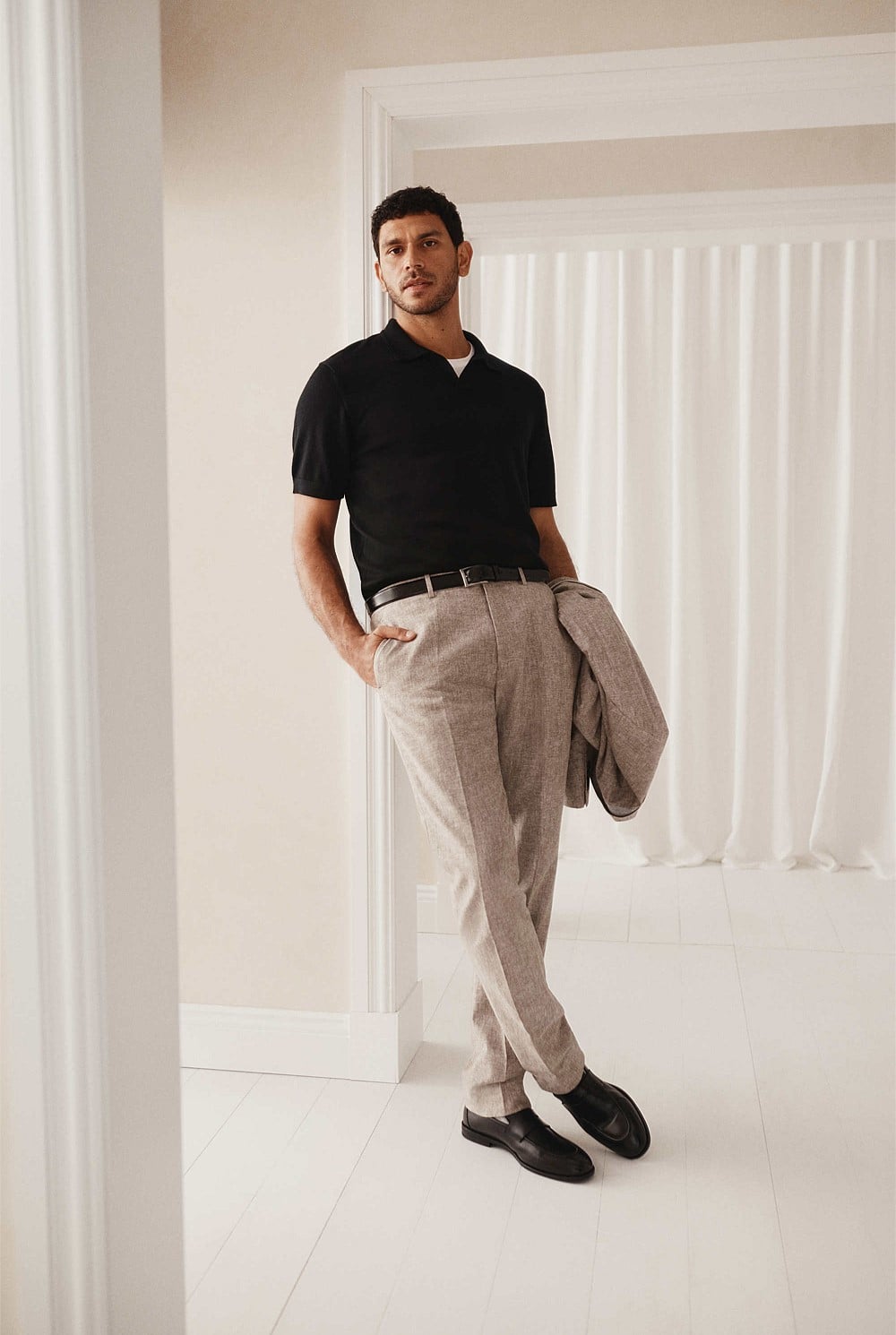 Australian Merino Short Sleeve Trophy Knit Polo