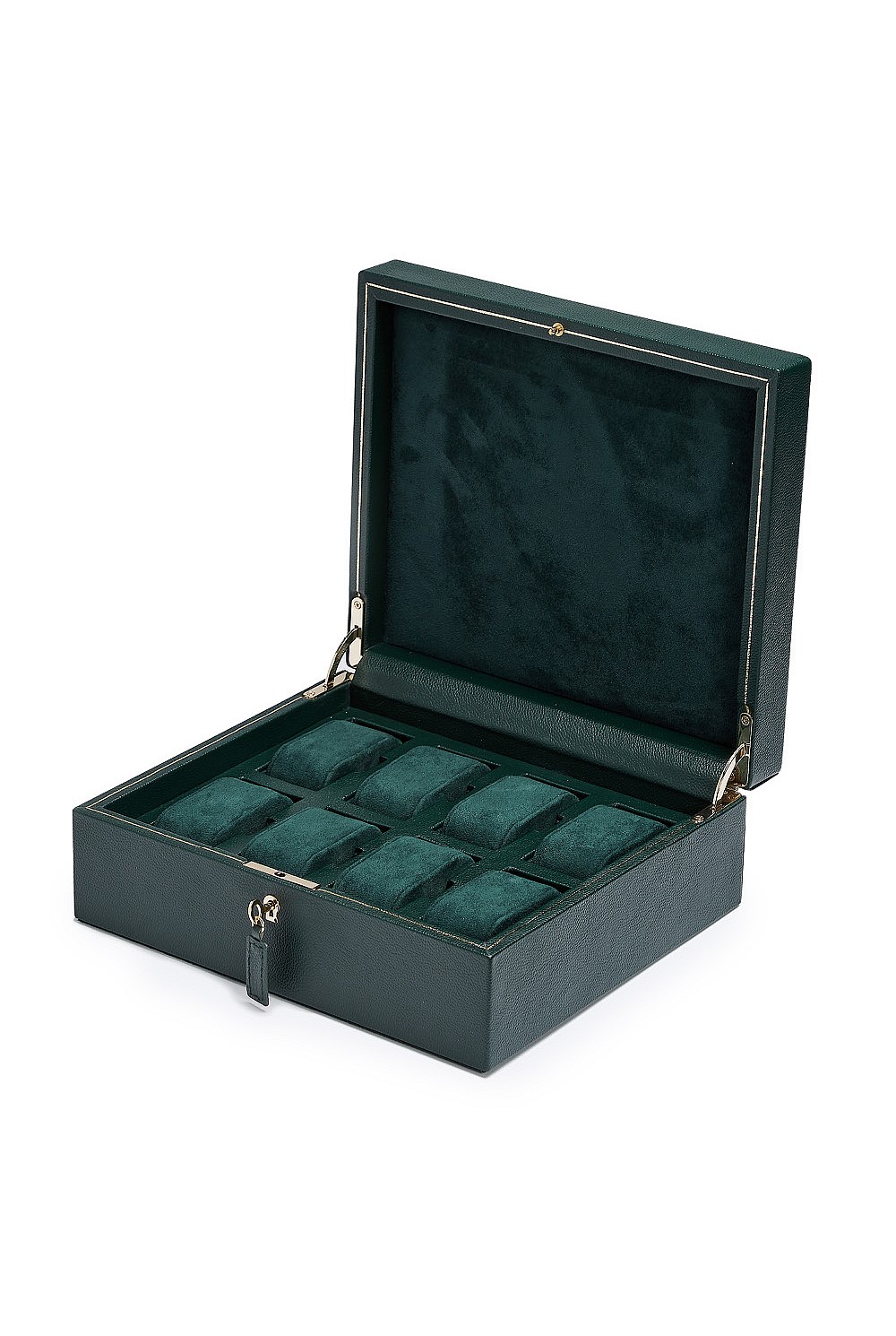 British Racing 8 Piece Watch Box Green