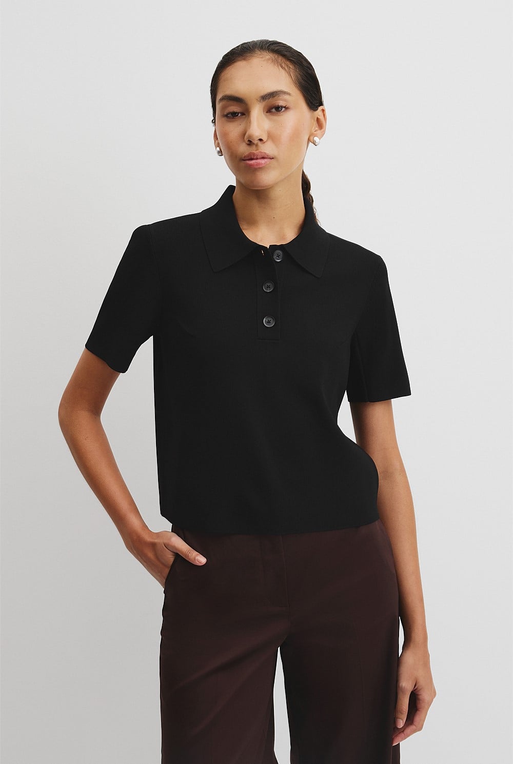 Compact Knit Polo
