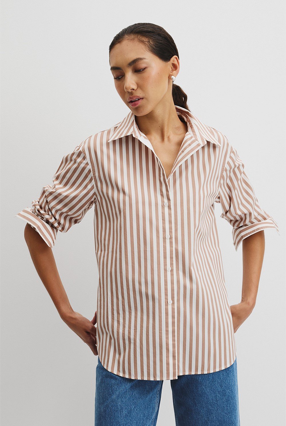 Australian Cotton Classic Stripe Shirt