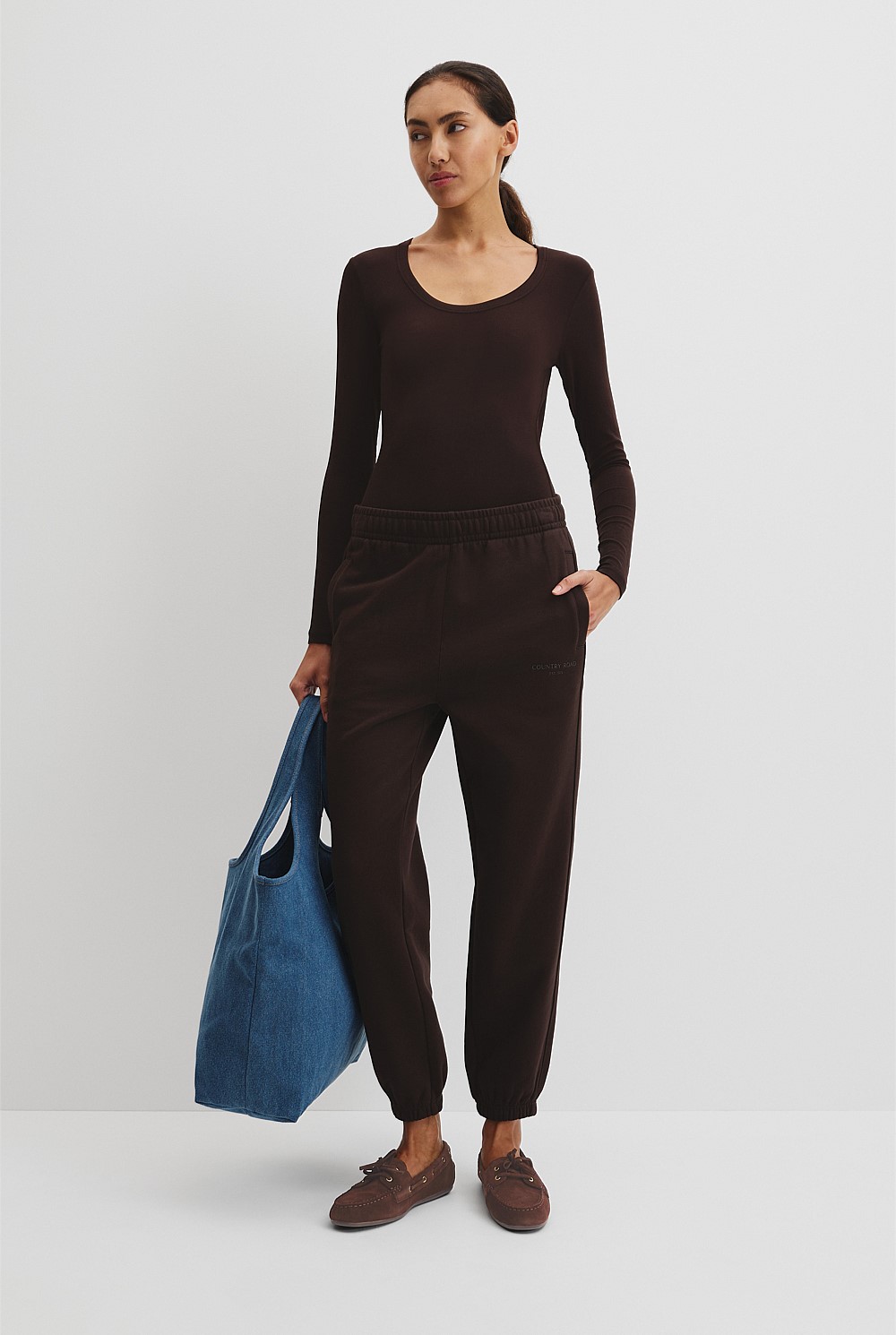 Australian Good Earth Cotton Cuffed Track Pant