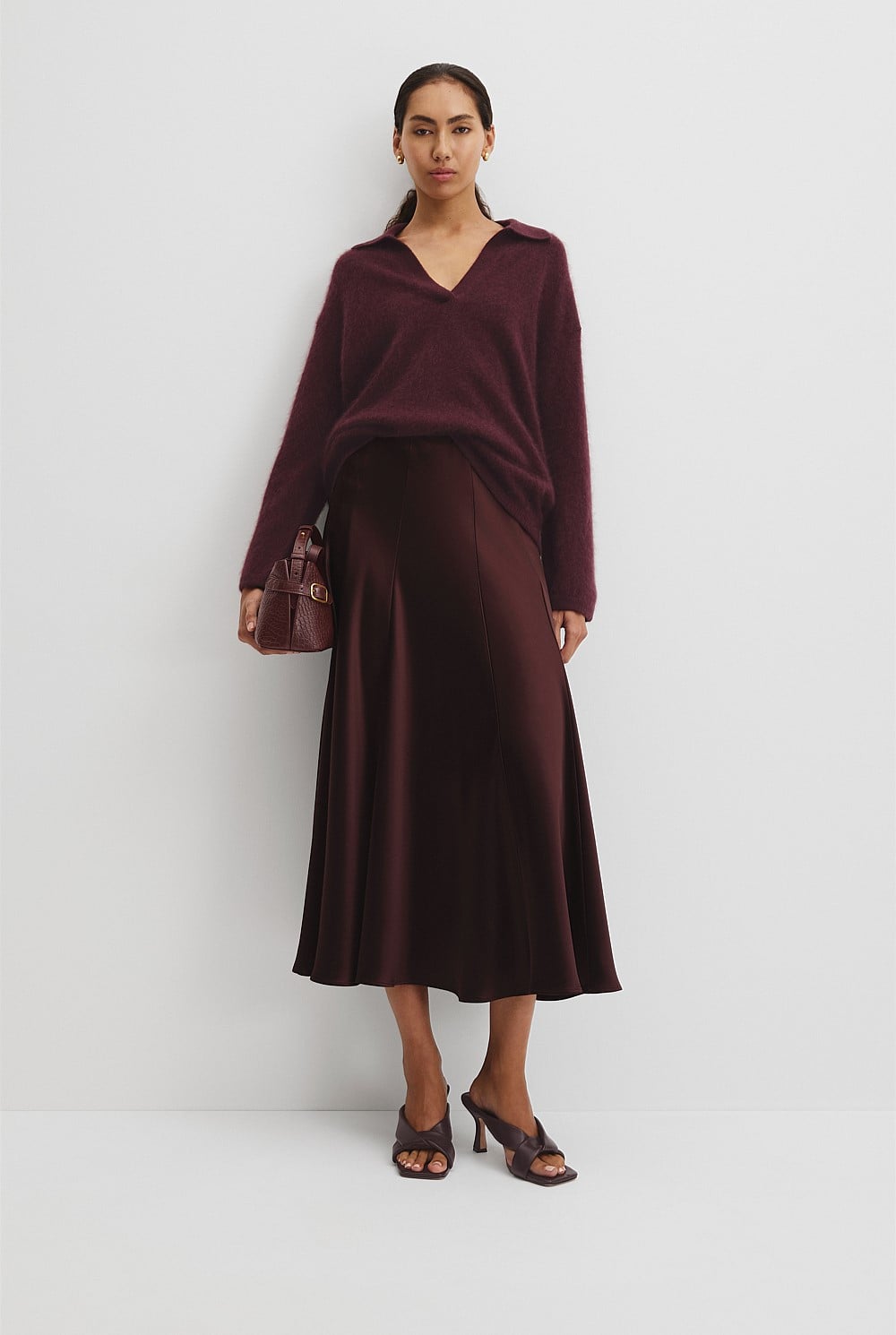 Fluffy Collared Knit