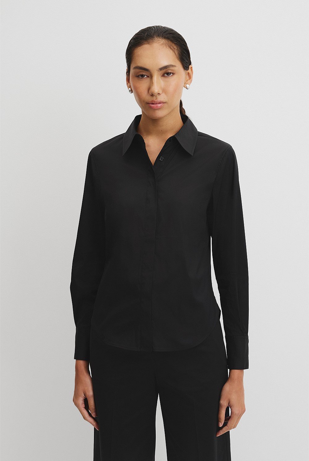 Stretch Slim Fit Poplin Shirt