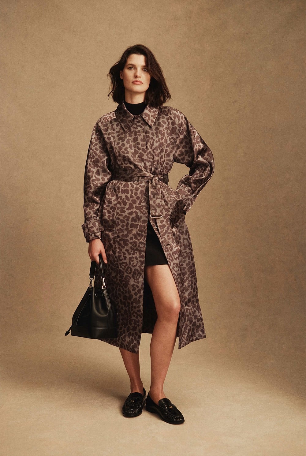 Leopard Jacquard Coat