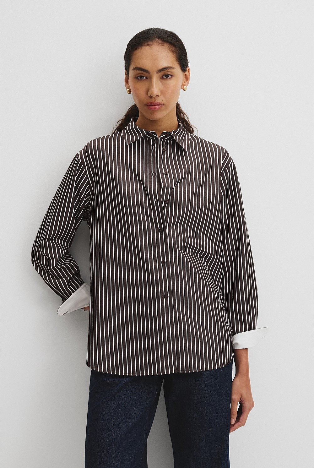 Australian Cotton Stripe Oxford Shirt
