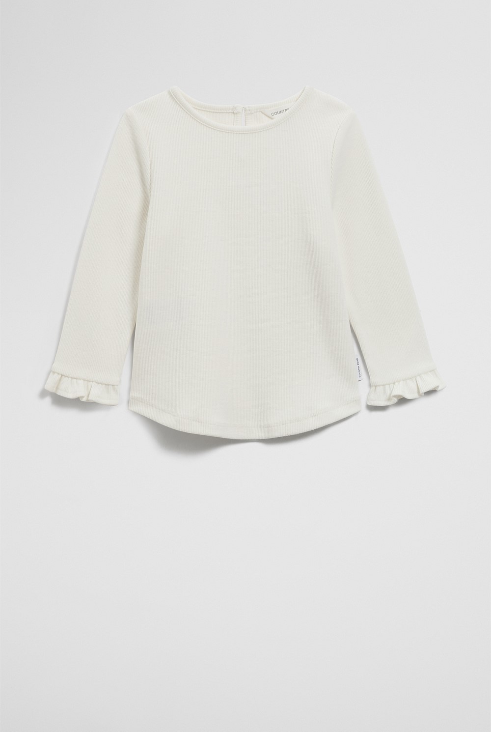 Organically Grown Cotton Soft Frill Rib T-Shirt