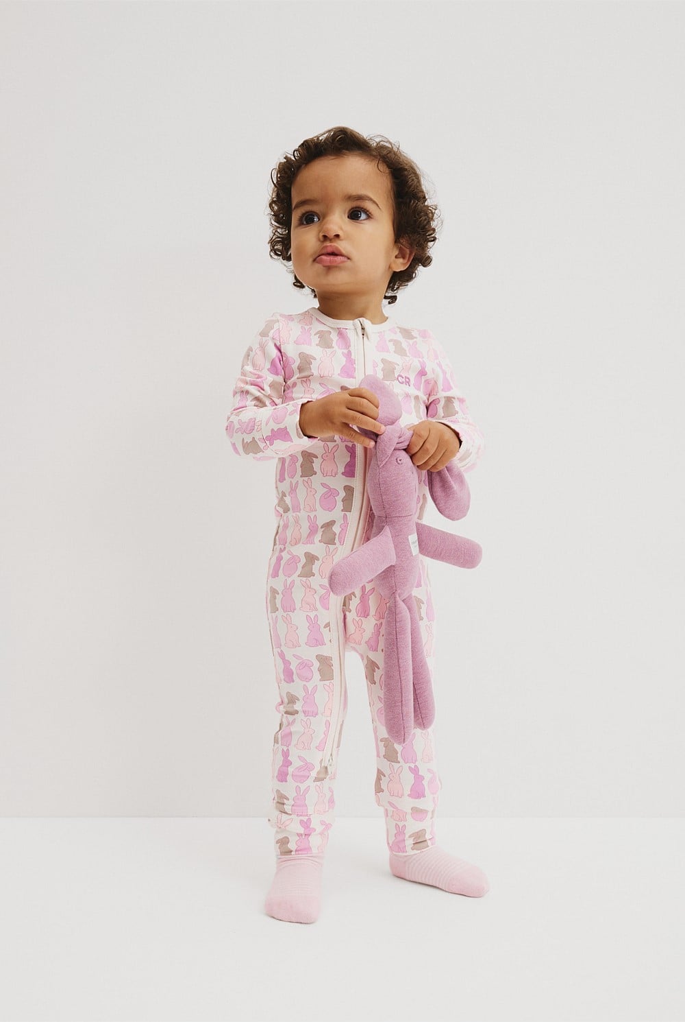 Organically Grown Cotton Cord Bunny Jumpsuit
