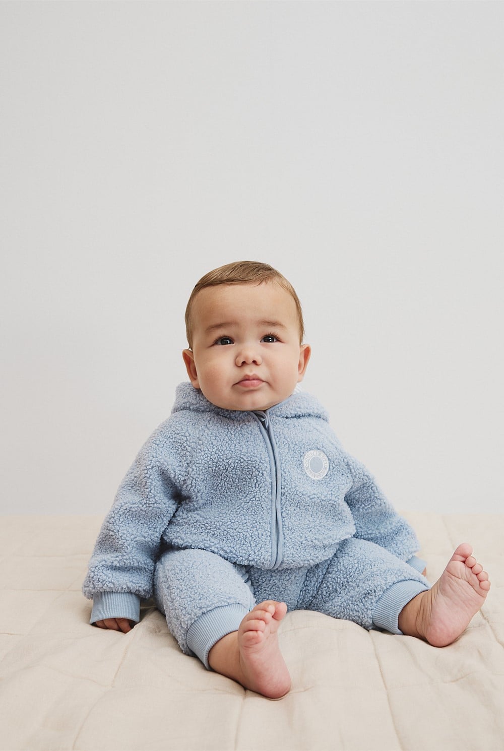 Recycled Polyester Sherpa Hooded Jumpsuit