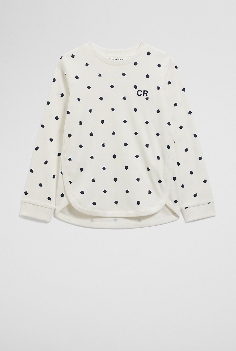 Organically Grown Cotton Curved Logo T-Shirt