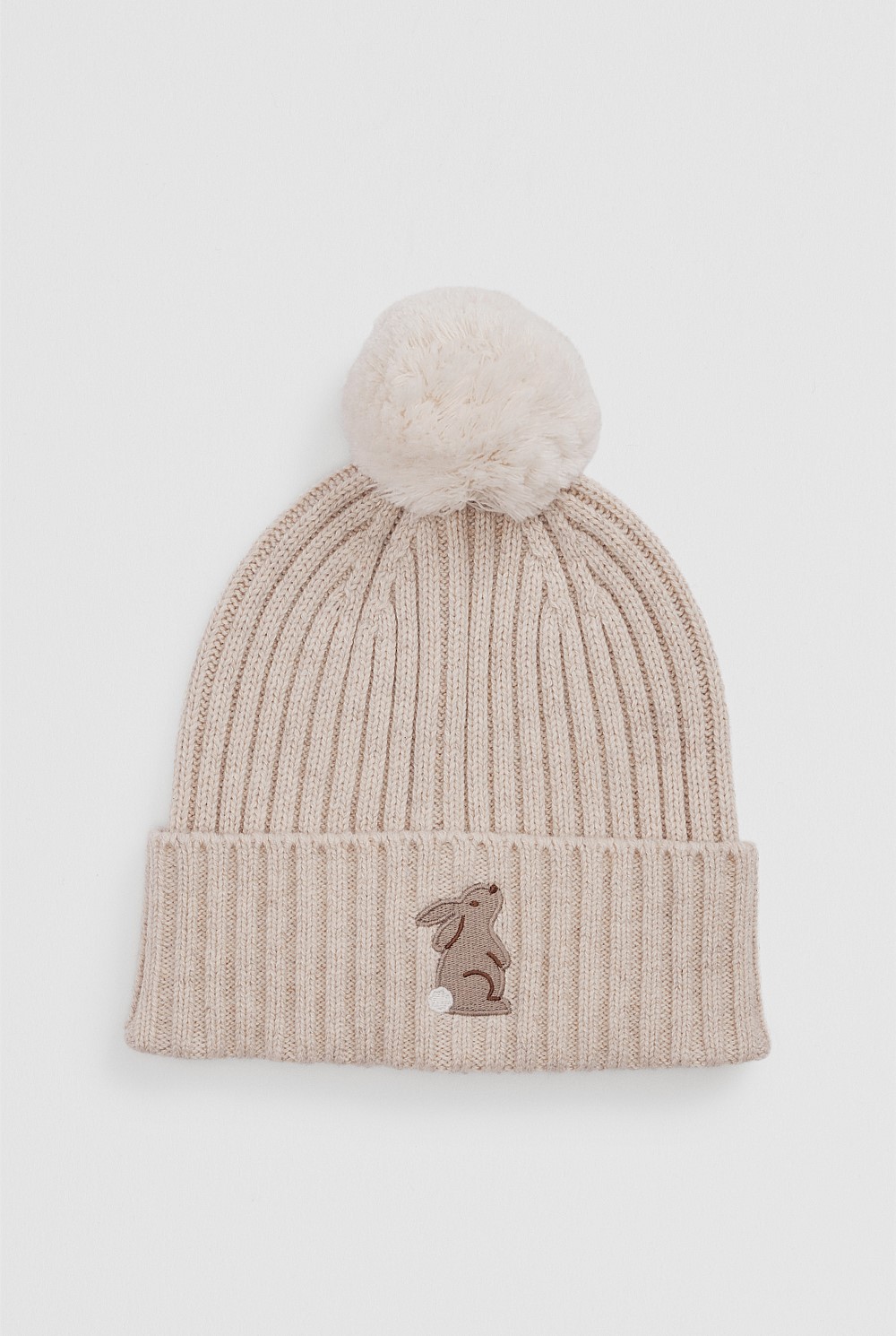 Organically Grown Cotton Blend Bunny Beanie