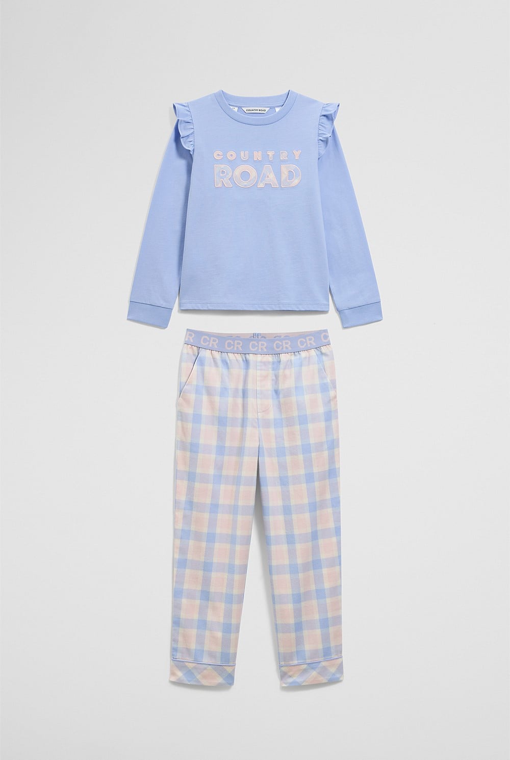 Australian Cotton Check Logo Pyjama Set